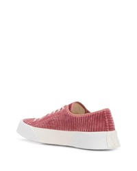 fuchsia Segeltuch niedrige Sneakers von Ami Paris