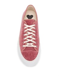 fuchsia Segeltuch niedrige Sneakers von Ami Paris