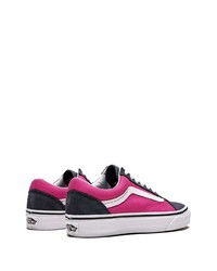 fuchsia Segeltuch niedrige Sneakers von Vans