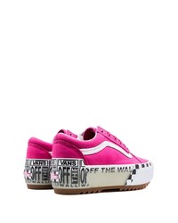 fuchsia Segeltuch niedrige Sneakers von Vans