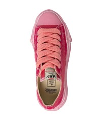 fuchsia Segeltuch niedrige Sneakers von Maison Mihara Yasuhiro