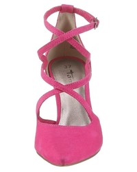 fuchsia Segeltuch Pumps von Tamaris