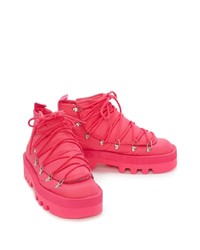 fuchsia Segeltucharbeitsstiefel von JW Anderson