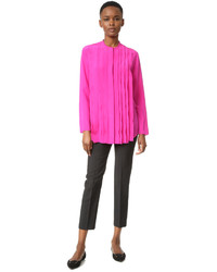 fuchsia Seide Bluse von Nina Ricci