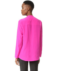 fuchsia Seide Bluse von Nina Ricci