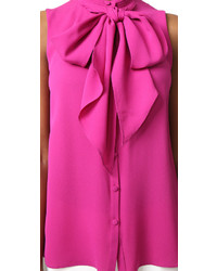 fuchsia Seidehemd von Derek Lam