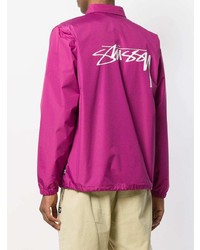 fuchsia Shirtjacke von Stussy