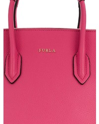 fuchsia Shopper Tasche aus Leder von Furla