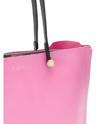 fuchsia Shopper Tasche aus Leder von Furla