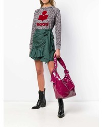 fuchsia Shopper Tasche aus Leder von Isabel Marant
