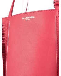 fuchsia Shopper Tasche aus Leder von Sara Battaglia