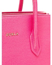 fuchsia Shopper Tasche aus Leder von Furla