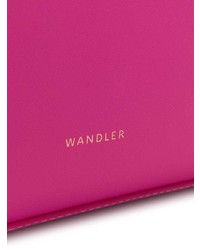 fuchsia Shopper Tasche aus Leder von Wandler