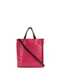 fuchsia Shopper Tasche aus Leder von Marni