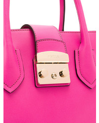 fuchsia Shopper Tasche aus Leder von Furla