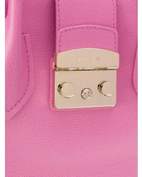 fuchsia Shopper Tasche aus Leder von Furla