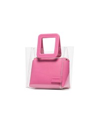 fuchsia Shopper Tasche aus Leder von Staud