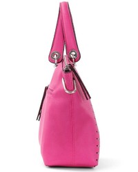 fuchsia Shopper Tasche aus Leder von SURI FREY
