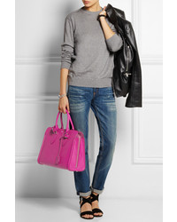 fuchsia Shopper Tasche aus Leder von Alexander McQueen