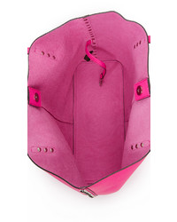 fuchsia Shopper Tasche aus Leder von Rebecca Minkoff
