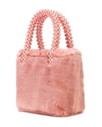 fuchsia Shopper Tasche aus Pelz von Shrimps