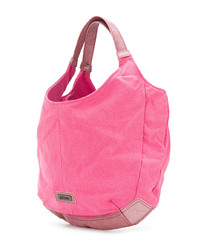 fuchsia Shopper Tasche aus Segeltuch von John Galliano