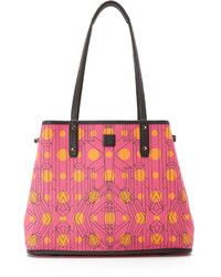 fuchsia Shopper Tasche aus Segeltuch von MCM