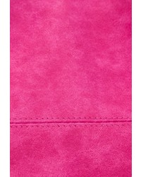 fuchsia Shopper Tasche aus Wildleder von EMILY & NOAH