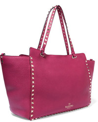 fuchsia Shopper Tasche mit Reliefmuster von Valentino