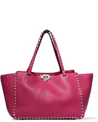 fuchsia Shopper Tasche mit Reliefmuster von Valentino
