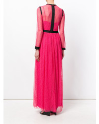 fuchsia Spitze Ballkleid von Philosophy di Lorenzo Serafini