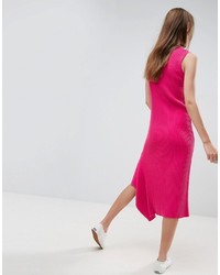 fuchsia Strick Kleid von Asos