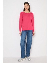 fuchsia Strick Pullover von Cecil