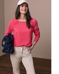 fuchsia Strick Pullover von Cecil