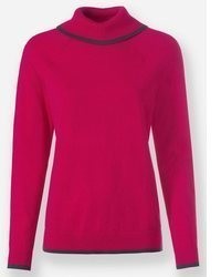 fuchsia Strick Pullover von Heine