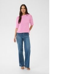 fuchsia Strick Pullover von Kaffe
