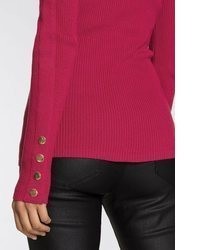 fuchsia Strick Pullover von Melrose