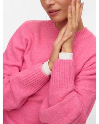 fuchsia Strick Pullover von Vero Moda
