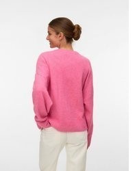 fuchsia Strick Pullover von Vero Moda