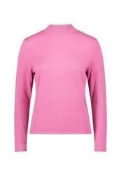 fuchsia Strick Samtpullover von Zero