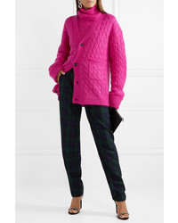 fuchsia Strick Strickjacke von Matthew Adams Dolan