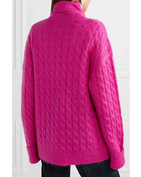 fuchsia Strick Strickjacke von Matthew Adams Dolan