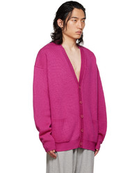 fuchsia Strick Strickjacke von Vetements