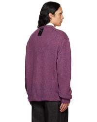 fuchsia Strick Strickjacke von Wooyoungmi