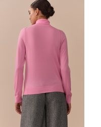 fuchsia Strick Wollrollkragenpullover von NEXT