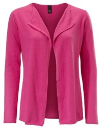 fuchsia Strickjacke mit einer offenen Front von B.C. BEST CONNECTIONS by Heine