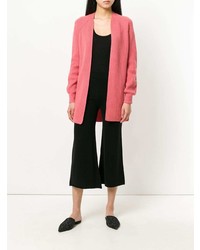 fuchsia Strickjacke mit einer offenen Front von Ryan Roche