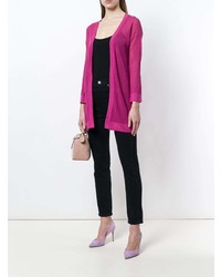 fuchsia Strickjacke mit einer offenen Front von Snobby Sheep