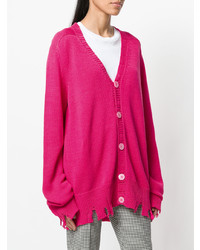 fuchsia Strickjacke von Riccardo Comi