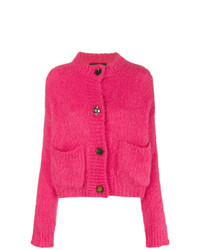 fuchsia Strickjacke von Erika Cavallini